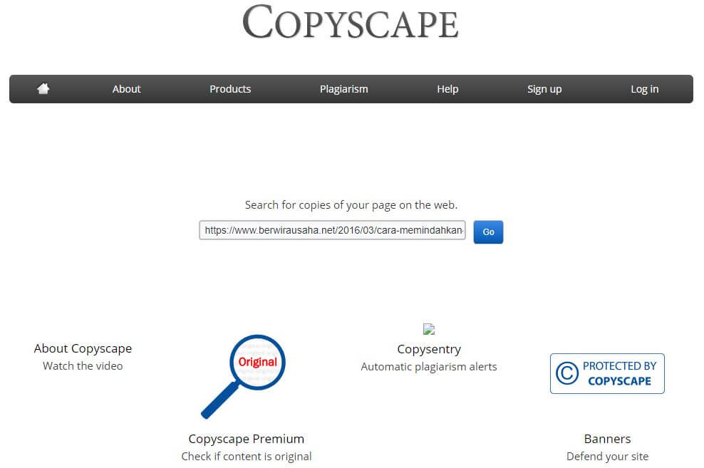 Cara cek artikel Copypaste dengan Copyscape | blog